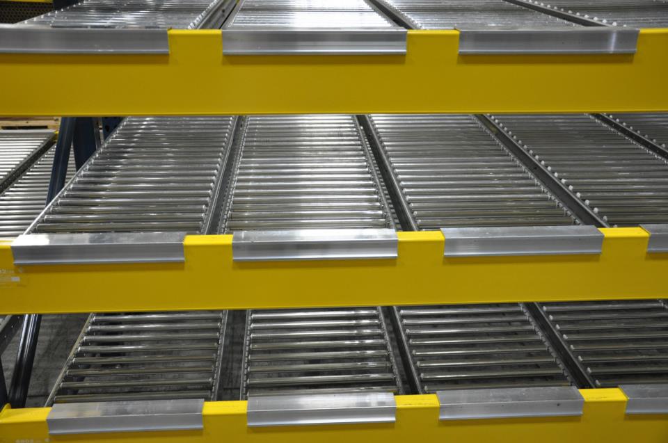 Carton Flow Rack system installed in a warehouse